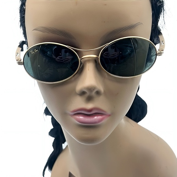 Vintage Ray-Ban Orbs Oval W2178 B&L USA Made Sunglasses Gold G-15 Case Paperwork - Picture 5 of 16